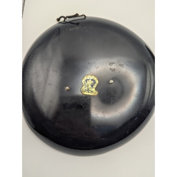 Vintage Japanese Black Gold 3D Relief Wall Plaques Set 2 The World Gift Co Japan - Picture 7 of 9